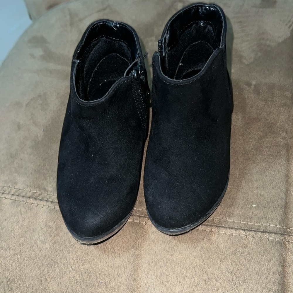 Cat and jack toddler girl black boots